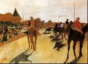 Horses Before the Stands, Edgar Degas